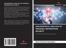 Couverture de PHILOSOPHICAL ANALYSIS OF PERSONAL INFORMATION SECURITY