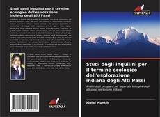 Buchcover von Studi degli inquilini per il termine ecologico dell'esplorazione indiana degli Alti Passi