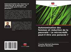 Capa do livro de Autonomisation des femmes et réduction de la pauvreté : Le microcrédit peut-il être une panacée ? 