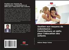 Capa do livro de Soutien aux moyens de subsistance : Contributions et défis pour l'éducation des enfants 