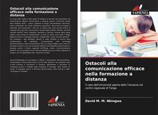 Buchcover von Ostacoli alla comunicazione efficace nella formazione a distanza