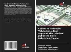 Capa do livro de Costruire la fiducia: Valutazione degli approcci alle relazioni pubbliche nelle industrie africane 