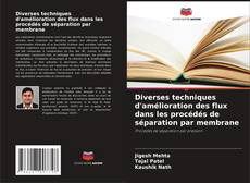 Capa do livro de Diverses techniques d'amélioration des flux dans les procédés de séparation par membrane 