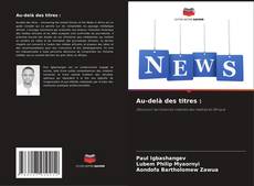 Обложка Au-delà des titres :