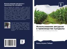 Capa do livro de Использование ресурсов в производстве кукурузы 