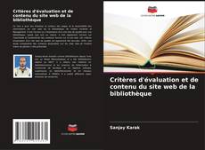 Critères d'évaluation et de contenu du site web de la bibliothèque kitap kapağı