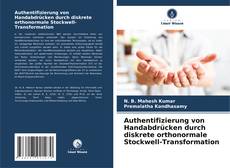 Buchcover von Authentifizierung von Handabdrücken durch diskrete orthonormale Stockwell-Transformation