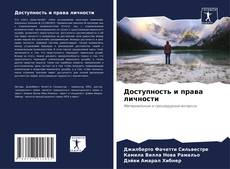 Capa do livro de Доступность и права личности 