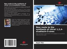 Buchcover von New route to the synthesis of chiral 1,2,4-oxadiazin-5-ones