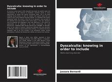 Buchcover von Dyscalculia: knowing in order to include