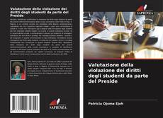 Couverture de Valutazione della violazione dei diritti degli studenti da parte del Preside