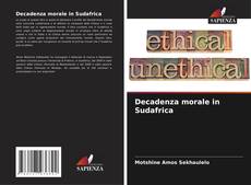 Buchcover von Decadenza morale in Sudafrica