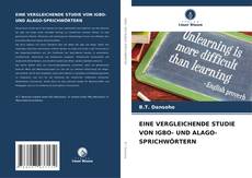 Capa do livro de EINE VERGLEICHENDE STUDIE VON IGBO- UND ALAGO-SPRICHWÖRTERN 