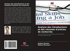 Capa do livro de Analyse des introductions et des résumés d'articles de recherche 