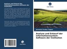 Buchcover von Analyse und Entwurf der Informationssystem-Software der Institution