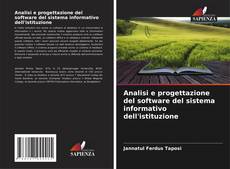 Buchcover von Analisi e progettazione del software del sistema informativo dell'istituzione