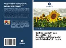 Buchcover von Umfragebericht zum Geschäfts- und Investitionsklima in der Landwirtschaft in Kenia