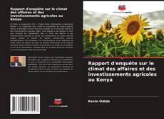 Buchcover von Rapport d'enquête sur le climat des affaires et des investissements agricoles au Kenya