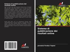 Buchcover von Sistema di pubblicazione dei risultati online