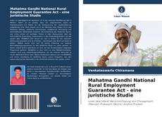 Buchcover von Mahatma Gandhi National Rural Employment Guarantee Act - eine juristische Studie