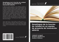 Portada del libro de Despliegue de la función de calidad en un equipo de proyecto de innovación abierta