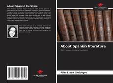Couverture de About Spanish literature
