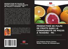 Capa do livro de PRODUCTION DE PULPE DE FRUITS DANS LA COMMUNAUTÉ DE POÇOS À TEIXEIRA - PB : 