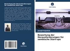 Buchcover von Bewertung der Herausforderungen für sambische Start-ups