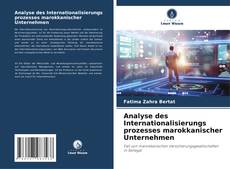 Buchcover von Analyse des Internationalisierungs prozesses marokkanischer Unternehmen