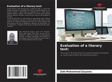 Buchcover von Evaluation of a literary text: