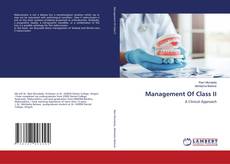 Capa do livro de Management Of Class II 