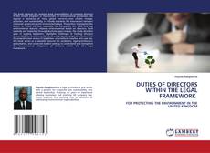 Capa do livro de DUTIES OF DIRECTORS WITHIN THE LEGAL FRAMEWORK 