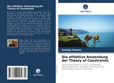 Capa do livro de Die effektive Anwendung der Theory of Constraints 