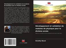 Portada del libro de Développement et validation de modules de physique pour la dixième année