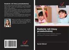 Copertina di Badanie roli klasy przedszkolnej
