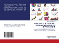 Couverture de INTRODUCTION TO MOBILE SOFTWARE AND CONTENT DEVELOPMENT