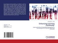 Capa do livro de Enhancing Learning Continuity: 