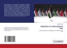 Couverture de Palestine in international law