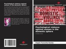 Buchcover von Psychological violence against women in the domestic sphere