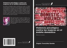 Portada del libro de Violencia psicológica contra las mujeres en el ámbito doméstico