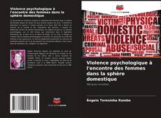 Copertina di Violence psychologique à l'encontre des femmes dans la sphère domestique