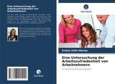 Portada del libro de Eine Untersuchung der Arbeitszufriedenheit von Arbeitnehmern