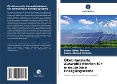 Buchcover von Ökobilanzielle Auswahlkriterien für erneuerbare Energiesysteme