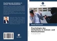 Portada del libro de Psychologie des Verhaltens in Extrem- und Notsituationen