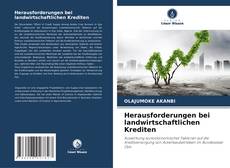 Buchcover von Herausforderungen bei landwirtschaftlichen Krediten