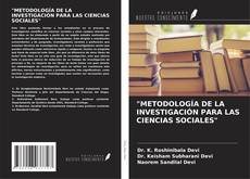 Portada del libro de "METODOLOGÍA DE LA INVESTIGACIÓN PARA LAS CIENCIAS SOCIALES"