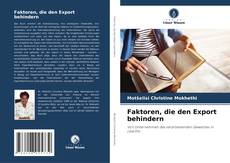 Portada del libro de Faktoren, die den Export behindern