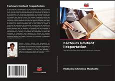 Buchcover von Facteurs limitant l'exportation