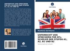 Portada del libro de UNTERRICHT VON SPRECHERN FÜR EFL-SCHÜLER DER STUFEN A1, A2, B1 UND B2