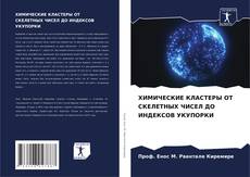 ХИМИЧЕСКИЕ КЛАСТЕРЫ ОТ СКЕЛЕТНЫХ ЧИСЕЛ ДО ИНДЕКСОВ УКУПОРКИ kitap kapağı